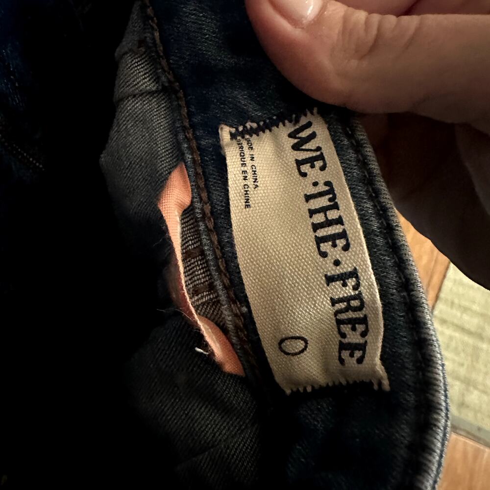 Free People We the Free CRVY 2nd Ave One Piece Denim Overalls Cerulean Blue - Picture 6 of 6